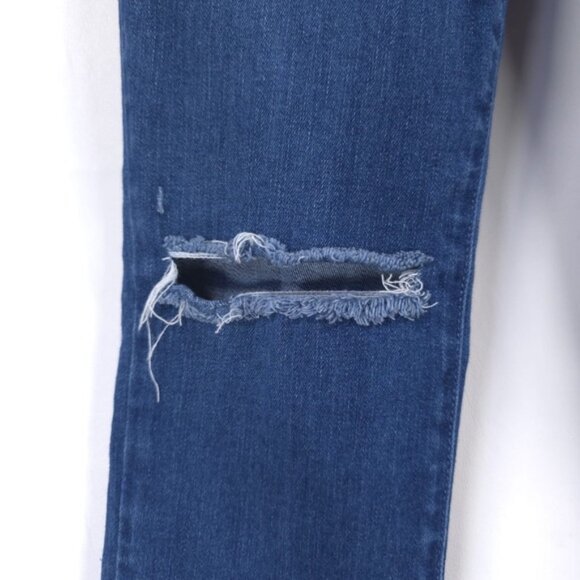 PAIGE‎ HOXTON SLIM Distressed Raw Hem Jeans Stretch Size 25 - Picture 11 of 13